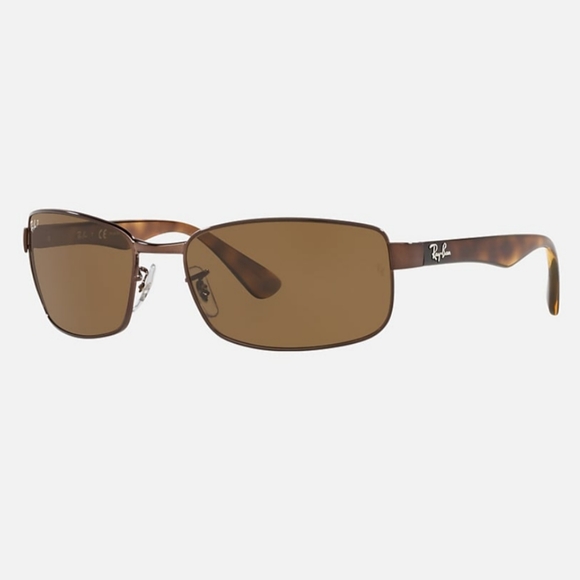 RAY BAN RBv 3478 polarized unisex sunglasses New Brown tortoise Amber Men Womens